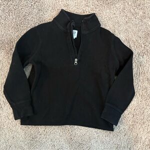 Boys Gap Kids quarter zip sweater black small